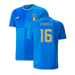 Italy 2022-23 Home Shirt (2XL) (Very Good) (ZANIOLO 16)_0