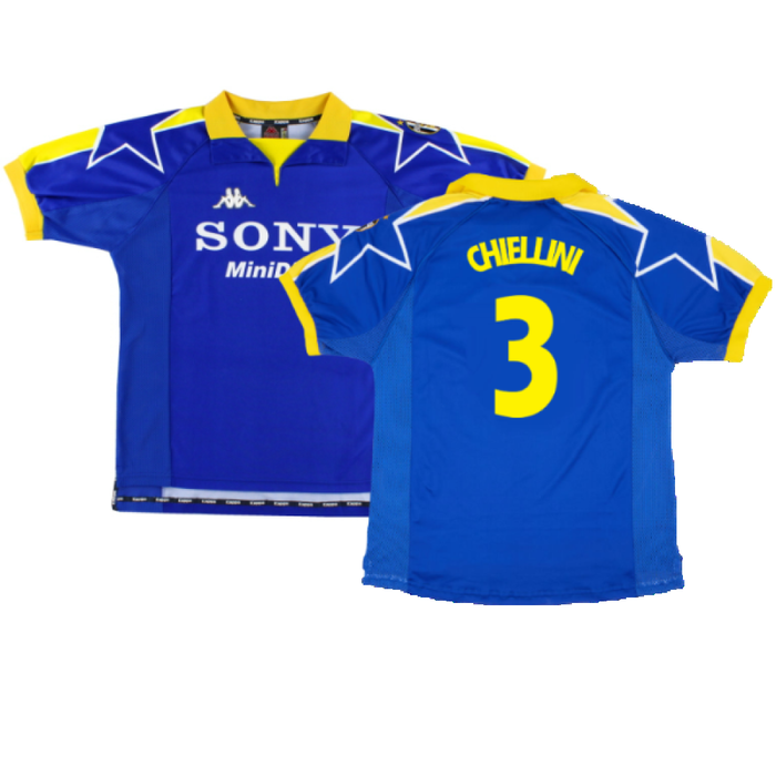 Juventus 1997-98 Away Shirt (L) (Very Good) (Chiellini 3)