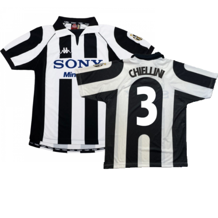 Juventus 1997-98 Home Shirt (S) (Excellent) (Chiellini 3)