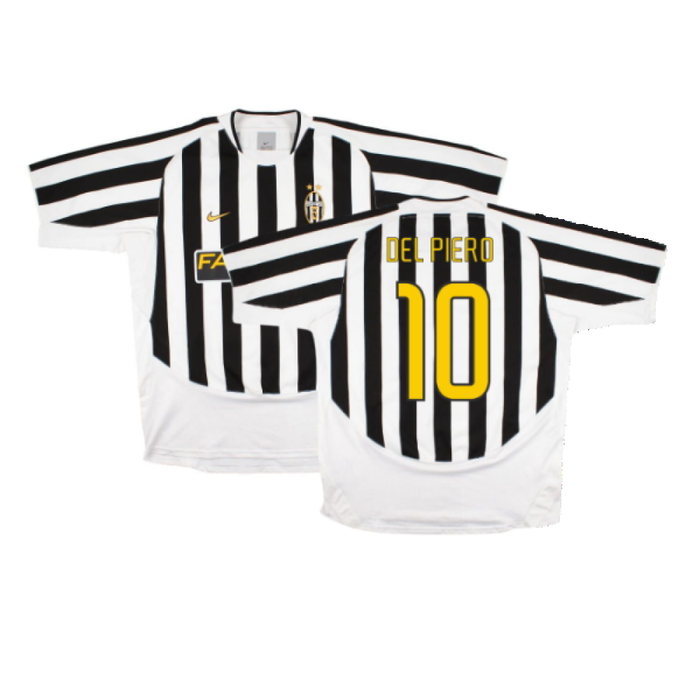 Juventus 2003-04 Home Shirt (XXL) (Excellent) (Del Piero 10)