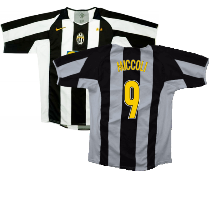 Juventus 2004-05 Home Shirt (XL) (Good) (Miccoli 9)