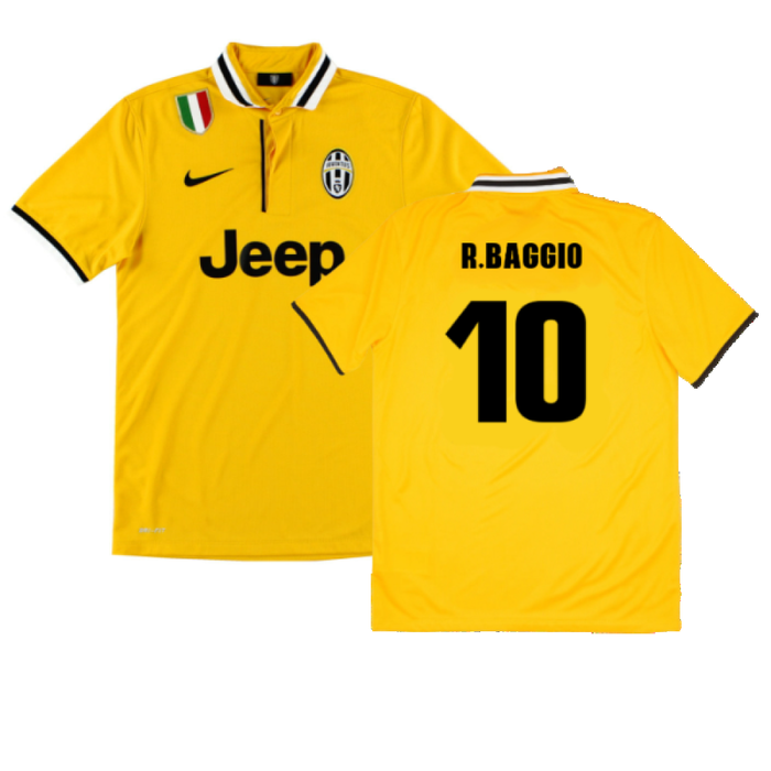 Juventus 2013-14 Away Shirt (S) (Mint) (R.Baggio 10)