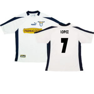 Lazio 2003-04 Away Shirt (S) (Good) (Lopez 7)_0