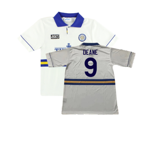 Leeds United 1993-95 Home Shirt (L) (Excellent) (Deane 9)_0