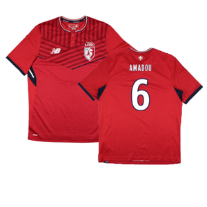 Lille 2017-18 Home Shirt (Sponsorless) (M) (Excellent) (Amadou 6)_0