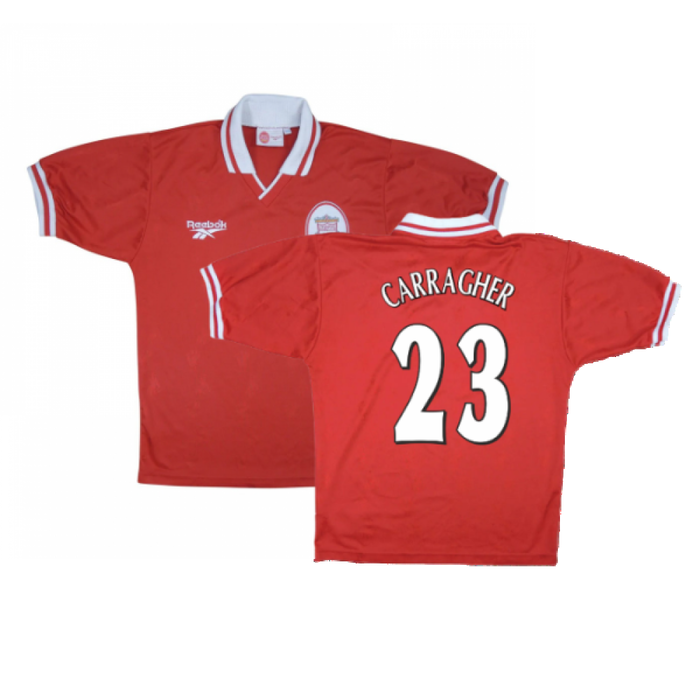 Liverpool 1996-98 Home Shirt (Good) (CARRAGHER 23)