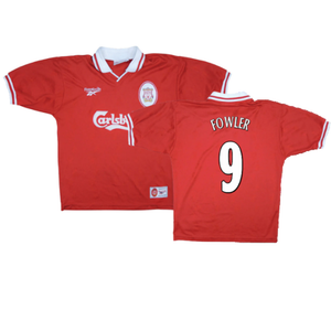 Liverpool 1996-98 Home Shirt (S) (Excellent) (FOWLER 9)_0