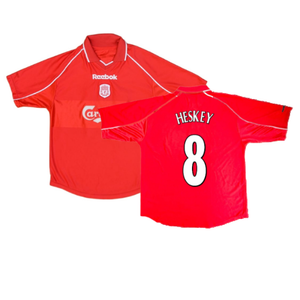 Liverpool 2000-02 Home Shirt (XXL) (Excellent) (Heskey 8)_0