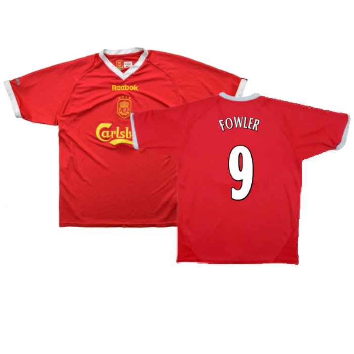 Liverpool 2001-02 Home Shirt (XL) (Very Good) (FOWLER 9)