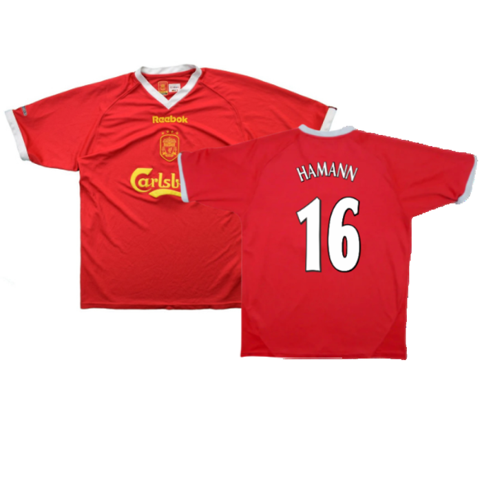 Liverpool 2001-03 European Home Shirt (M) (Excellent) (HAMANN 16)