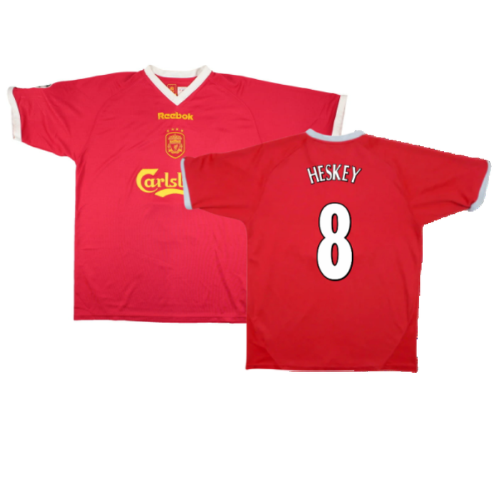 Liverpool 2001-03 European Home Shirt (M) (Excellent) (Heskey 8)