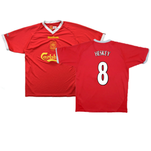 Liverpool 2001-03 European Home Shirt (M) (Excellent) (Heskey 8)_0