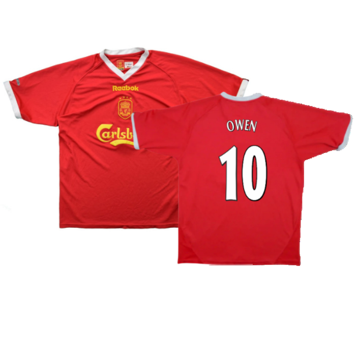 Liverpool 2001-03 European Home Shirt (M) (Excellent) (Owen 10)