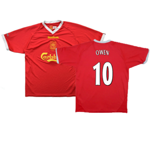 Liverpool 2001-02 Home Shirt (XL) (Very Good) (Owen 10)_0