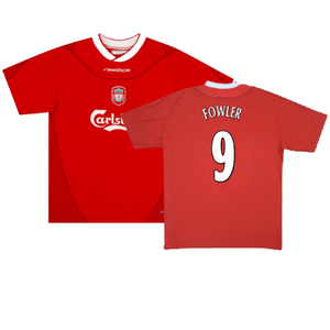 Liverpool 2000-02 Home Shirt (Gerrard #17) (M) (Very Good) (FOWLER 9)_0