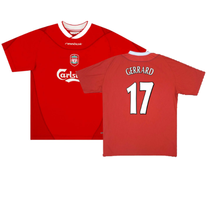 Liverpool 2000-02 Home Shirt (Gerrard #17) (M) (Very Good) (GERRARD 17)