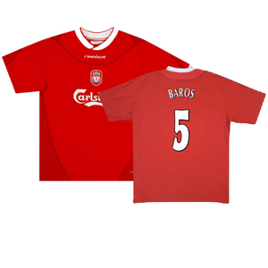 Liverpool 2002-04 Home Shirt (L) (Excellent) (Baros 5)_0