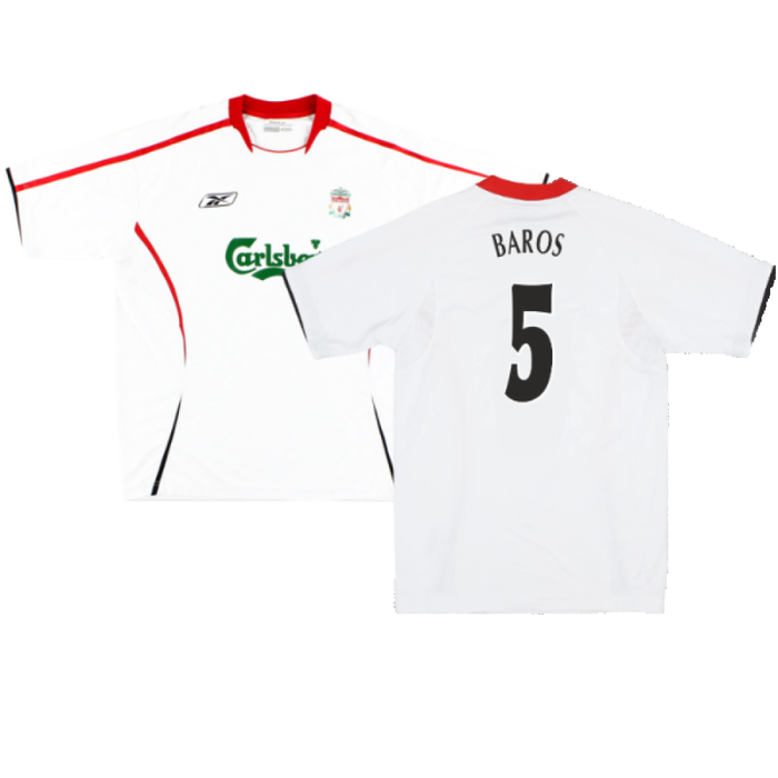 Liverpool 2005-06 Away Shirt (L) (Very Good) (Baros 5)