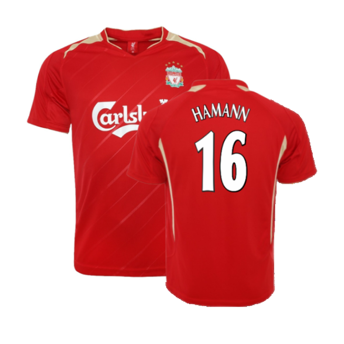 Liverpool 2005-06 Retro European Home Shirt (L) (HAMANN 16) (Excellent)