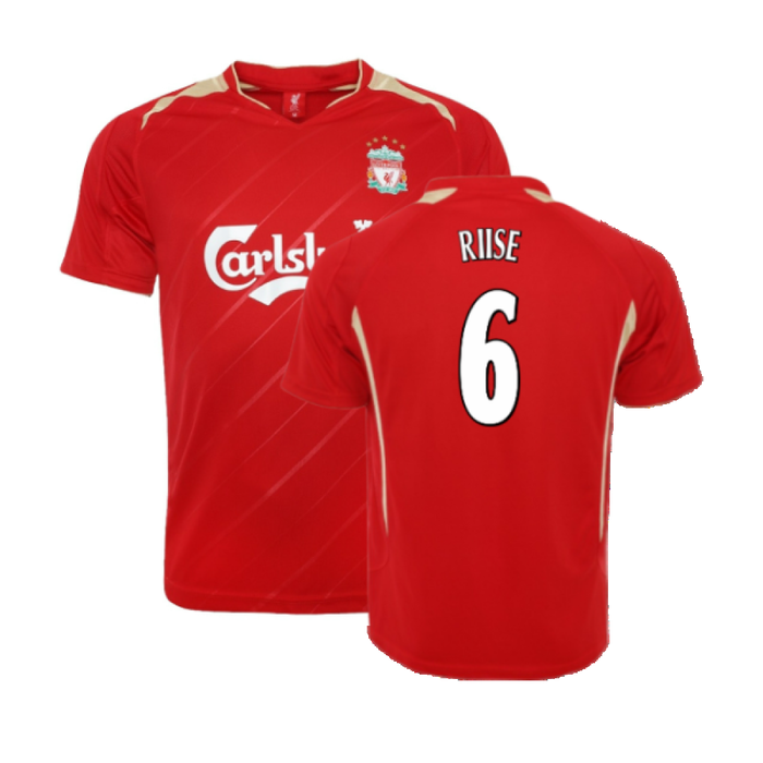 Liverpool 2005-06 Retro European Home Shirt (L) (RIISE 6) (Excellent)