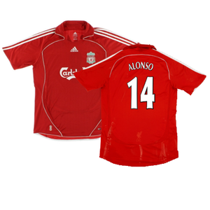 Liverpool 2006-08 Home Shirt (Very Good) (ALONSO 14)_0