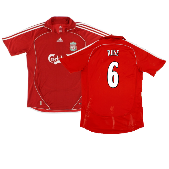 Liverpool 2006-08 Home Shirt (L) (Excellent) (RIISE 6)