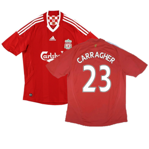 Liverpool 2008-10 Home Shirt (L) (Excellent) (Carragher 23)_0