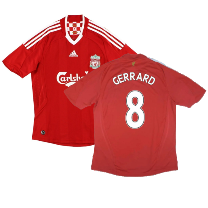 Liverpool 2008-10 Home Shirt (M) (Excellent) (Gerrard 8)