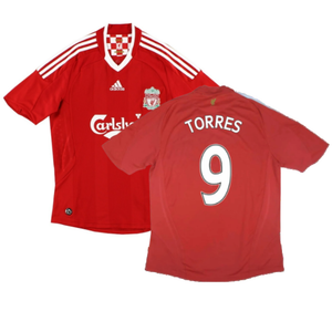 Liverpool 2008-10 Home Shirt (Very Good) (Torres 9)_0