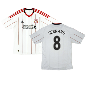 Liverpool 2010-11 Away Shirt (S) (GERRARD 8) (Good)_0