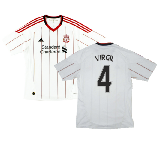 Liverpool 2010-11 Away Shirt (S) (VIRGIL 4) (Good)_0