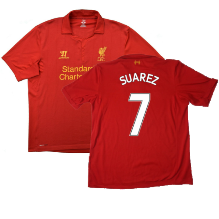 Liverpool 2012-13 Home Shirt (Small) (Very Good) (Suarez 7)