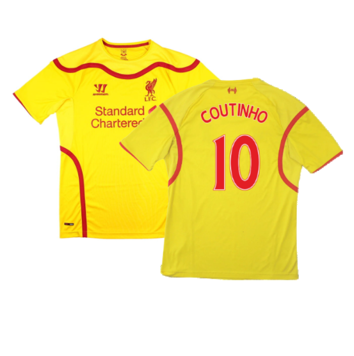 Liverpool 2014-15 Away Shirt (Very Good) (COUTINHO 10)