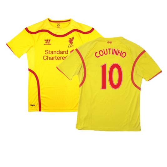 Liverpool 2014-15 Away Shirt (M) (Excellent) (COUTINHO 10)_0