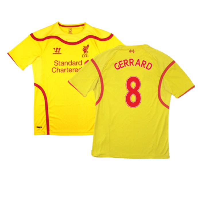 Liverpool 2014-15 Away Shirt (Very Good) (GERRARD 8)