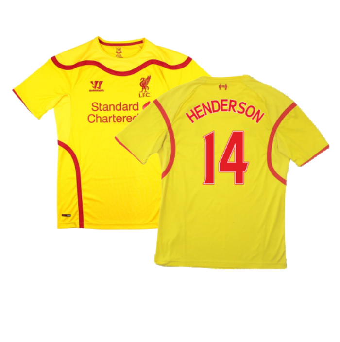 Liverpool 2014-15 Away Shirt (M) (Excellent) (HENDERSON 14)