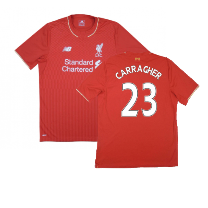 Liverpool 2015-16 Home Shirt (Very Good) (Carragher 23)