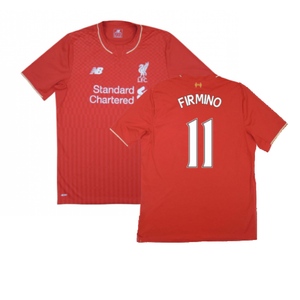 Liverpool 2015-16 Home Shirt (Excellent) (Firmino 11)_0