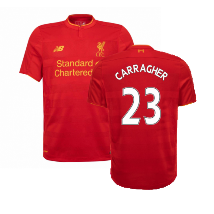 Liverpool 2016-17 Home Shirt (L) (Excellent) (CARRAGHER 23)