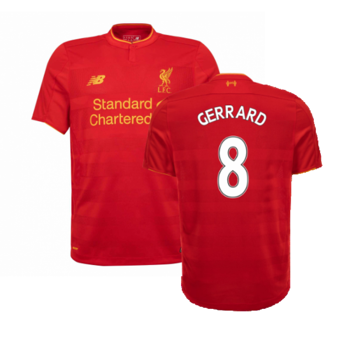 Liverpool 2016-17 Home Shirt (S) (Very Good) (Gerrard 8)