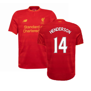 Liverpool 2016-17 Home Shirt (XL) (Excellent) (Henderson 14)_0