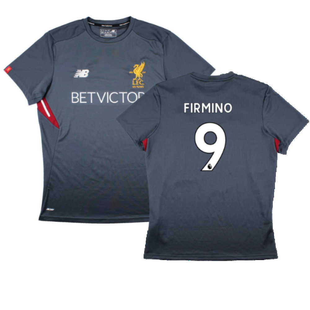 Liverpool 2017-18 New Balance Training Shirt (L) (Firmino 9) (Excellent)_0