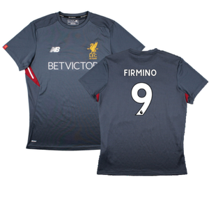 Liverpool 2017-18 New Balance Training Shirt (L) (Firmino 9) (Excellent)_0