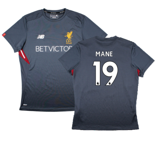 Liverpool 2017-18 New Balance Training Shirt (L) (Mane 19) (Excellent)_0