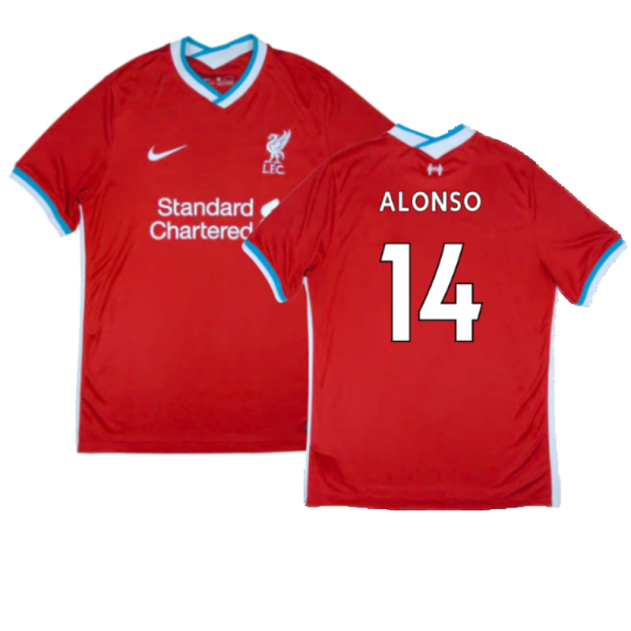 Liverpool 2020-21 Home Shirt (S) (Mint) (ALONSO 14)