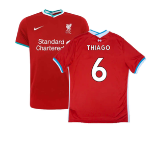 Liverpool 2020-21 Home Shirt (Excellent) (THIAGO 6)_0