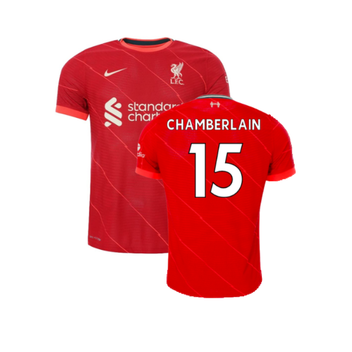 Liverpool 2021-2022 Vapor Home Shirt (Excellent) (CHAMBERLAIN 15)