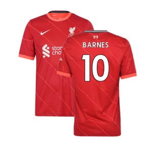 Liverpool 2021-22 Home Shirt (L) (Very Good) (BARNES 10)_0