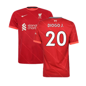 Liverpool 2021-22 Home Shirt (L)  (DIOGO J. 20) (Excellent)_0