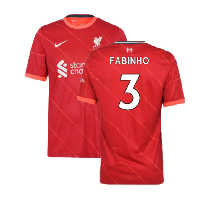 Liverpool 2021-22 Home Shirt (L) (Very Good) (FABINHO 3)